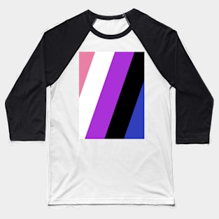 Proud Gender Fluid Pride Flag (Proud LGBTQ+ Community Pride Flag) v2 Baseball T-Shirt